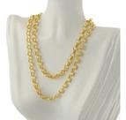 Cordão Feminino De Ouro 18k Elos Portugueses 4.0 50 Cm Colar
