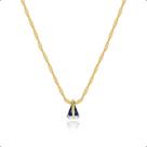 Cordão Feminino em Ouro 18k + Pingente N.s Aparecida com Zircônias
