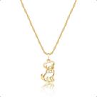 Cordão Feminino Ouro 18k + 1 Pingente Pet Cachorrinho Cordão Feminino Ouro 18k + 1 Pingente Pet Cachorrinho
