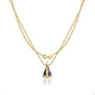 Cordão Feminino Ouro 18k 40cm + Pingente N S Aparecida Cordão Feminino Ouro 18k 40cm + Pingente N S Aparecida