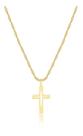 Cordão Feminino Ouro 18k 45cm + 1 Pingente Cruz