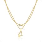Cordão Feminino Ouro 18k Com Pingente Coração