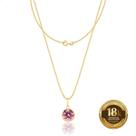 Cordão Feminino Ouro 18k + Ponto De Luz Cordão Feminino Ouro 18k + Ponto De Luz
