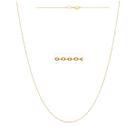 Cordao Feminino Rommanel Fio Cadeado Fino Folheado a Ouro 18k Med 50