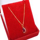 Cordão Feminino Veneziana Ouro 18k 45cm Gota De Zircônia 9mm Vermelho Rubi Cordão Feminino Veneziana Ouro 18k 45cm Gota De Zircônia 9mm Vermelho Rubi