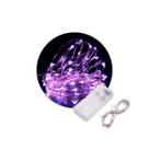 Cordão Fio de Fada 30 Led Fixo a Pilha 3 M Lilas Cordão Fio de Fada 30 Led Fixo a Pilha 3 M Lilas