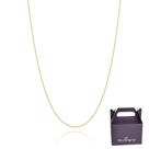 Cordão folheado a ouro 18k com flores vazadas 531247