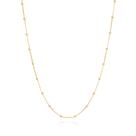 Cordão gargantilha rommanel banhado ouro 18k feminino veneziana bolas longo 80cm 531717