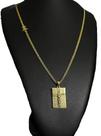 Cordão Grumet 3mm + Pingente Jesus - Banhado a Ouro 18k Cordão Grumet 3mm + Pingente Jesus - Banhado a Ouro 18k