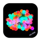 Cordão Led Fio Luz Varal Pisca 40 Bolinhas 6m Fro Transparente Colorido Bivolt