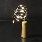 Cordão luminoso taschibra rolha 10 leds pilha 3000k