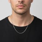 Cordão Masculino Aço Cirúrgico Elo Veneziano - Corrente Prata Fina Inoxidável Durável Cordão Masculino Aço Cirúrgico Elo Veneziano - Corrente Prata Fina Inoxidável Durável