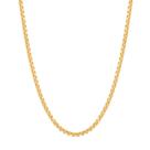 cordão masculino folheado a ouro fio veneziana 60 cm - rommanel 531312