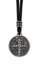 Cordão Medalha de São Bento Prata Velha Metal