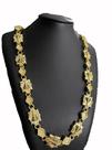 Cordão nossa senhora cravejado - banhado a ouro 18k
