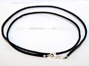 Cordão ou Colar Fio Encerado Fecho Prateado 50cm