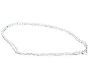 Cordão ou Correntinha para Pingente Banho Prateado 50cm