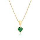 Cordão Ouro 18k Com Pingente Gota e Coração 40cm
