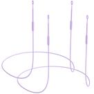 Cordão para protetor auricular Kasiden com fecho magnético, silicone flexível, 73 cm