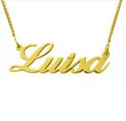 Cordão Personal Luisa Ouro 18 Kilates Peso 2.00 Gramas 45 Cm Todos Nomes