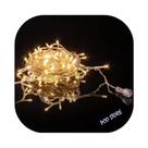 Cordão Pisca 100 Led Fixo Branco Quente Fio Transparente 10m C/emenda Decor Natal 220v