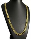 Cordão Pitbull 10mm Fecho Nossa Senhora - Banhado A Ouro 18k