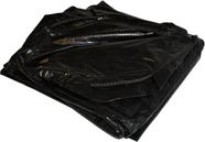 Cordão preto de lona seca com cordão de poliéster de 8 mm x 1,8 m