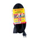 Cordão Prolongador 20A Cabo 2p+t (Pinos) Preto 20 Metros Megatron Única
