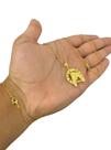 Cordão + Pulseira Veneziana + Ferradura - Banhado a Ouro 18k