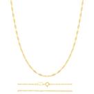 Cordão Rommanel 531298 Feminino Banhado A Ouro 18k Formada Com Peças Navetes E Detalhes Batidos