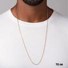 Cordão Rommanel Banhado A Ouro 18k Tamanho 70 Formada Por Elos Cadeado 532532 Cordão Rommanel Banhado A Ouro 18k Tamanho 70 Formada Por Elos Cadeado 532532