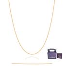 Cordão Rommanel Feminino Tamanho 42 Banhado A Ouro 18k 531638