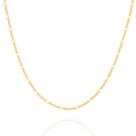 Cordão Rommanel Masculino Batida 60cm Cruz Cristo Ouro 18k 530072/540027
