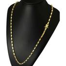 Cordão Tijolinho Curto 5mm - Banhado a Ouro 18k