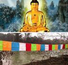 Cordão Varal Bandeiras Orações Budista Tibetano 3m