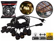 Cordão Varal De Luzes Para 10 Lâmpadas 5 Metros Avant IP65 Bivolt Uso Externo