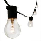 Cordão Varal de Luzes String Light Preto 20 Lâmpadas 10M