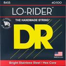 Cordas de baixo DR Strings Lo-Rider em aço inoxidável 40-100