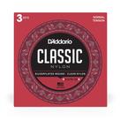 Cordas de guitarra D'Addario Classic Nylon EJ27N, pacote com 3