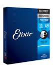 Cordas de guitarra elétrica Elixir em aço niquelado, 6 conjuntos