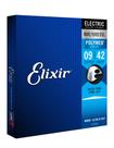 Cordas de guitarra elétrica Elixir Niquelado Steel 9-42 Cordas de guitarra elétrica Elixir Niquelado Steel 9-42