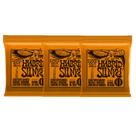 Cordas de guitarra Ernie Ball Hybrid Slinky, pacote com 3