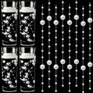 Cordas de pérolas artificiais Geosar, 48 peças de miçangas decorativas de 13 cm