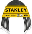 Cordas Elásticas STANLEY S300441 - Pretas, 41cm, Borracha para Todos os Climas (Pacote com 10)