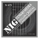 Cordas Nig N475 Violão Nylon Cristal Prateada Média