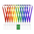 Cordões WEZEBEL com fecho de segurança, à prova dágua, pacote com 48 porta-crachás Cordões WEZEBEL com fecho de segurança, à prova dágua, pacote com 48 porta-crachás