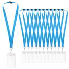 Cordões WEZEBEL Kit com 12 Azul-celeste com Fecho de Segurança e Porta-crachá Impermeável Cordões WEZEBEL Kit com 12 Azul-celeste com Fecho de Segurança e Porta-crachá Impermeável