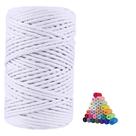 Cordón de Macramé FLIPPED 100% Algodón Natural 5mm x 100m Blanco