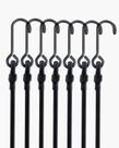 Cordones elásticos LuckyStraps de 61 cm, resistencia de 81 kg, alta resistencia y ganchos de acero resistentes al óxido