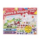Cores e formas do Activity Pad Melissa & Doug com adesivos Cores e formas do Activity Pad Melissa & Doug com adesivos